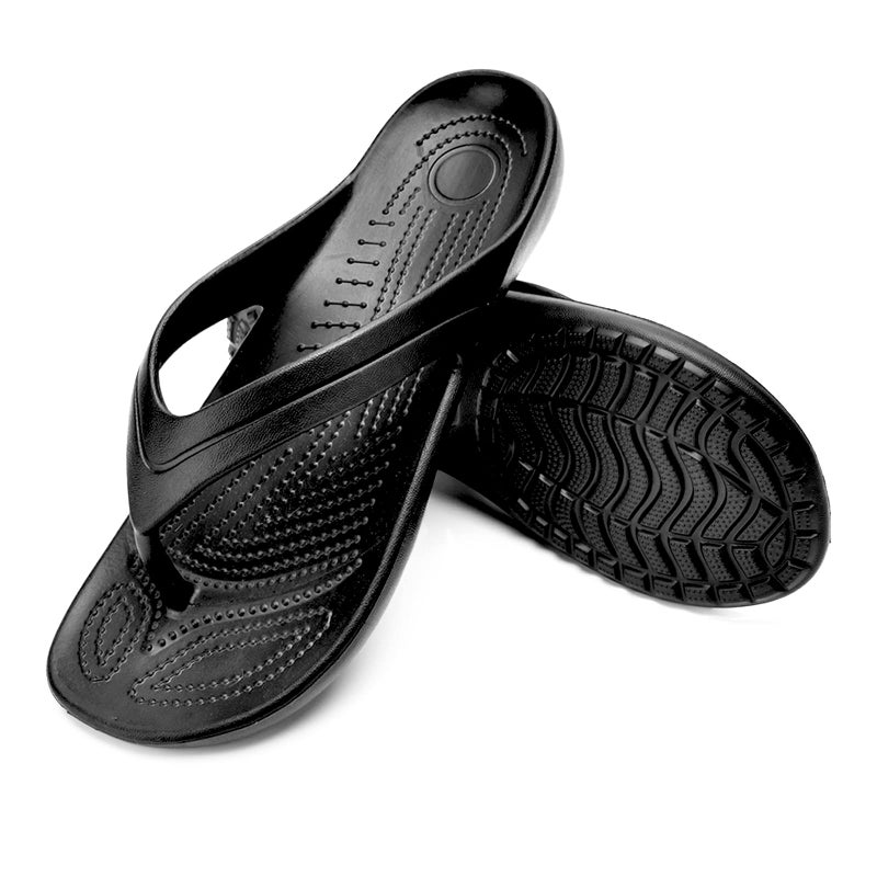 Temi Women's Flip Flops,Soft Lightweight Sandals for Women Anti Slip Casual Slippers Shower Beach Pool Bathroom Flat Slides Shoes - Image 1